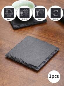 Personalized Stone Coasters, Engraved Drink Coasters, Wedding Gifts, Customized Slate Coasters, Letter Housewarming Gifts, Beverage Coasters, Desk Coasters, Gifts For Dad, Christmas & New Year Gifts,Brunch-Ready,Chic Design - Square (10*10cm) - View 14
