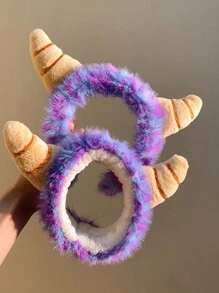 1 Stück Monster Haarband, süßer lila kleiner Monster Plüsch Haarband, Haarband für Frauen, Shampoo, Gesichtsmaske, Make-up, Haarband, Kopfbedeckung, geeignet für den täglichen Gebrauch, Haarband, Haarreifen, Haraccessoires - Verschiedenfarbig - Übersicht 8