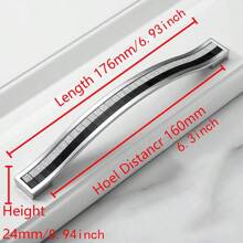 Fanruier 5pcs Elegant Rhinestone Crystal Drawer Handles - European Style Aluminum Alloy, Perfect For Kitchen Cabinets & Cupboards - Multicolor - View 13