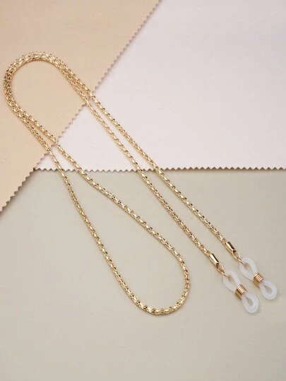 Party Hollow Out Metallic Eyeglass Chain Necklace Glasses Accessories For Women