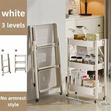 Foldable Kitchen Rack, Multifunctional Storage Rack, Vegetable Basket Organizer, Movable Baby Supplies Shelf, No Installation Required Kitchen Items Kitchen Accessories Kitchen Tools