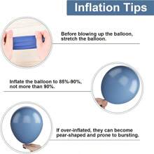 5 Inch, 10 Inch, 12 Inch, And 18 Inch Pearl White Balloons, Matte White Balloons, Round Pearl White Latex Balloons, Retro Color Balloons Suitable For Weddings, Birthdays, Christmas Anniversaries, Background White Themed Parties, Arched Decorations