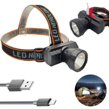 Led Headlamp With Elastic Straps For Fixation Lehmox - Black - View 1