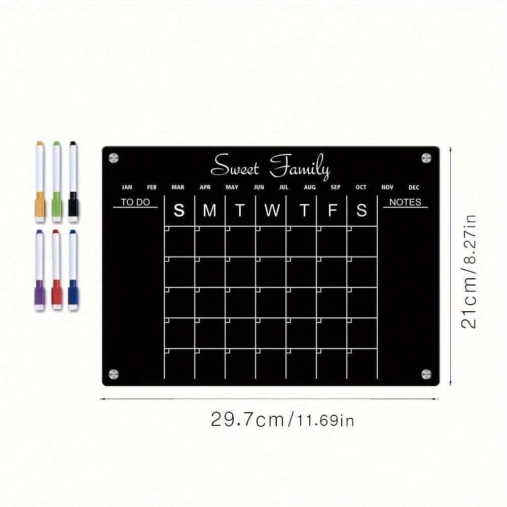 353 Acrylic Calendar Board Dry Erase Board