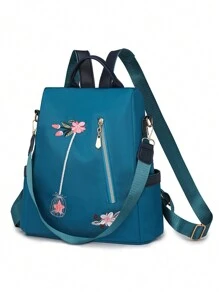 Fashion Women's Anti-Theft Backpack With Large Capacity, Suitable For Travel & Commute, School Backpack - Blue - View 3