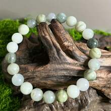 Energy Balance Bracelet, 8mm Agate Bracelet - Stress Relief Bracelet Homeopathic, Perfect Jewelry Gift