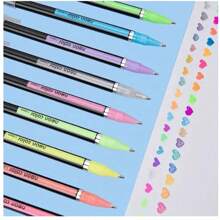 Set de 12/18/36/48/60 bolígrafos de gel brillantes de colores neutros, bolígrafos de colores especiales luminosos con estrellas brillantes, bolígrafos de colores de caramelo fluorescentes, bolígrafos de color neutros de 1.0 mm (estilo y color aleatorios) para niños, cristianos, coloreo, útiles escolares