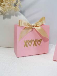 5 件套可爱迷你礼盒套装 - “XOXO” 设计，非常适合糖果、巧克力和小礼物 - 情人节、生日和爱情庆典的理想选择 - 时尚粉色可选，适合返校情人节 - 11.5X4.5X10cm - 查看 3