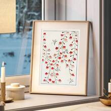 1 件黄色鸟类鹤印刷品日本东方艺术印刷品海岸墙壁艺术帆布画复古海报墙画家居装饰无框架 - 彩色 - 查看 5