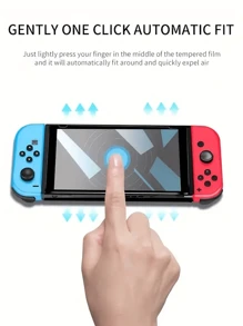 2 Packungen, kratzfester, explosionsgeschützter Schalterbildschirmschutz, Vollflächenabdeckung, einfache Montage, HD-klar, blasenfrei, kratzfest, splitterfestes gehärtetes Glas Bildschirmschutz, ultra-hochauflösend. Geeignet als Geschenk zu Geburtstag/Ostern/Weihnachten/für Familie/Freunde/Jungen/Freundinnen