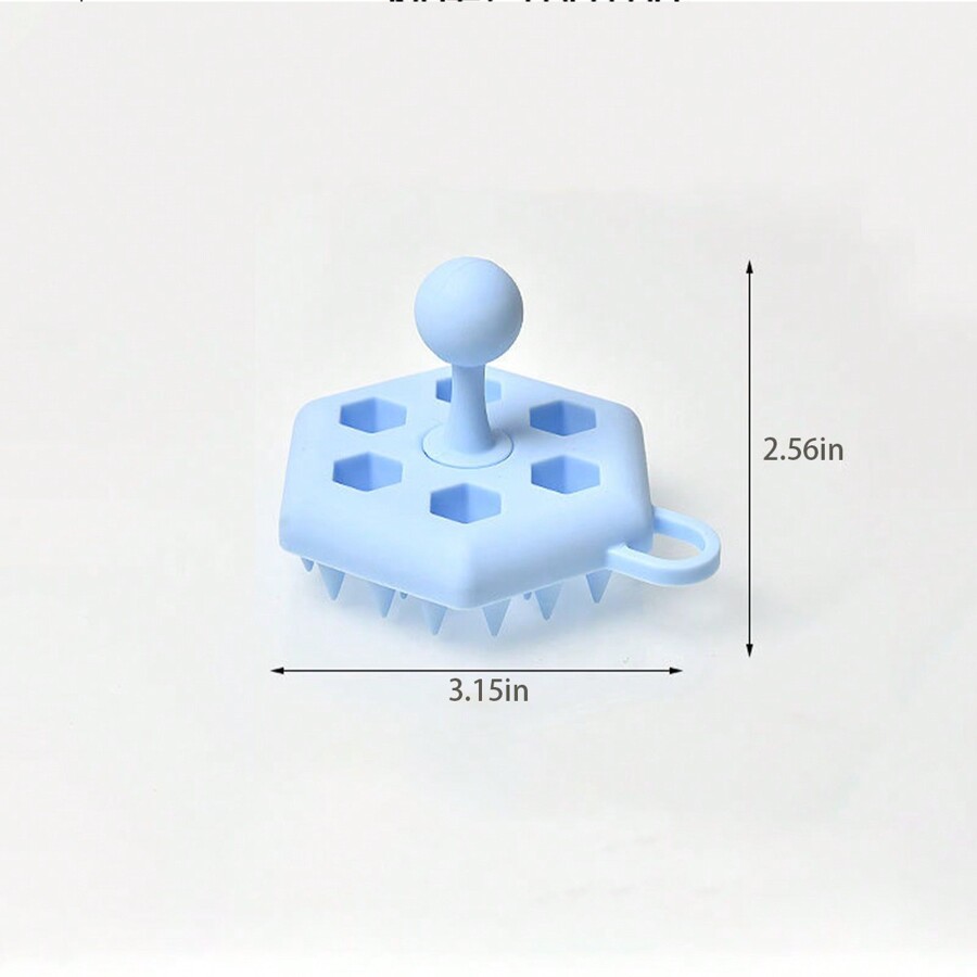 Silicone Massage Brush, MultiFunction Scalp Scrub Brush For Hair