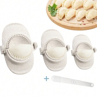 饺子压模机、面团压模套装、手动厨房工具配件、用于制作饺子、手工馅饼、馄饨、波兰饺子、馅饼