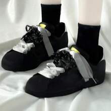 Fashion Shoelace Set: 80cm Round And 120cm Silk Shoelaces, Create Unique Athletic Shoe Style - Versatile Two-tone Shoelaces - View 3