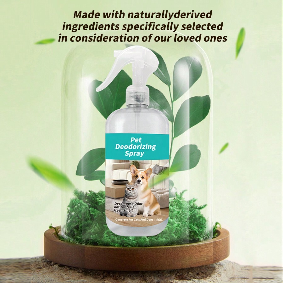 1 unidade 500ml + 2 unidades 60ml Spray Eliminador de Odores de Animais