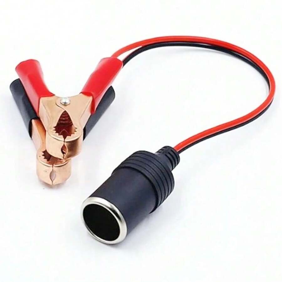35cm 12V Car Battery Terminal Clamp Clip Cigarette Lighter Power Socket
