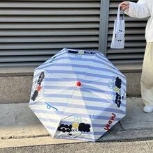 1 件卡通印花多功能晴雨两用雨伞，防晒，妈妈必备，适合男孩和女孩，实用家居用品和节日礼物 - 彩色 - 查看 8