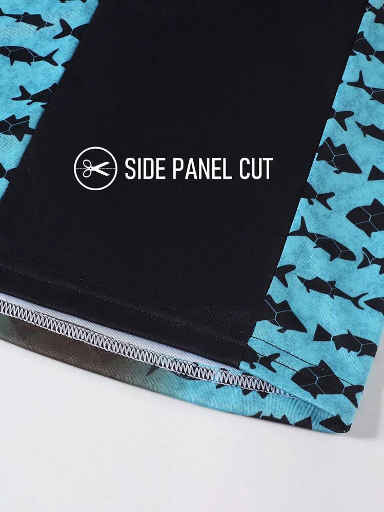 男友风格男士高性能钓鱼衬衫蓝橙渐变钓鱼衬衫透气面料带内置绑腿和兜帽钓鱼服 - 亮橙色 - 查看 7