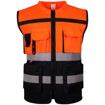 Chaleco Brigadista Reflejante  Industrial Bicolor