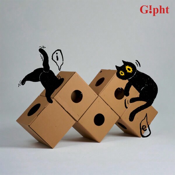 Gipht Gipht Gift Idea Cat Tunnel Crawl Space Den, Semi-Enclosed Safe House, Modular Design, Suitable For All Seasons