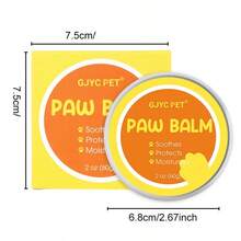1 hộp kem dưỡng ẩm cho chân thú cưng, 2 oz giúp dưỡng ẩm cho bàn chân và ngăn ngừa nứt nẻ chân - Nhiều màu - Xem 6