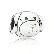 1 件爱心狮子大象小动物招财猫熊猫串珠镂空粉色吊坠珠适用于原创手链项链手链珠子 DIY 珠宝制作礼物送给女士 - 銀色 - 查看 14