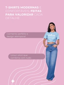 Women's T-Shirt Short Sleeve T Shirt Printed With Inspirational Phrase Elegant Casual Modern Blouse - 淺藍色 - 查看 2