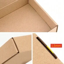 12pcs/Pack Kraft Paper Corrugated Boxes, Multi-Size Options, Postal Shipping Cartons, Packaging, Airplane Boxes, Gift Boxes, Corrugated Boxes, Shipping Boxes Valentine's Day