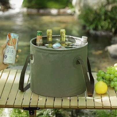 1PC 10L/20L 折叠水桶便携式旅行露营徒步储水桶，大容量户外钓鱼折叠水桶，清洁桶家用折叠水桶，洗车桶便携式塑料水桶带手柄