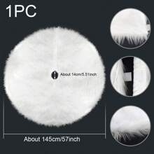 1 件 - 创意白色长款蓬松圣诞树裙、圣诞树装饰栅栏、圣诞节节日场景装饰用品最佳礼物 - 白色 - 查看 13