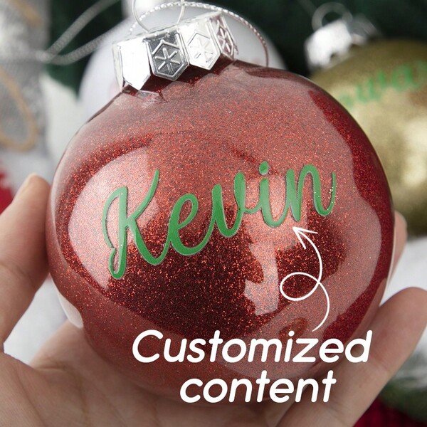 Custom Print Christmas Ornaments, DIY Christmas Decorations, Personalized Name Christmas Balls, Christmas Ornaments, Customized Name Sticker Christmas Balls, Name Sticker Christmas Balls, Christmas Tree Decorations, Christmas Decorations, Customized Christmas Balls, Alphabet Customized Christmas Balls, Personalized Decorations, Christmas Decorations, 2024 Decorations, Personalized Gifts, Home Decor, Personalized Christmas Balls, Christmas Gifts, Decorations, Home Gifts