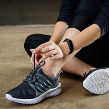 Unisex Challenge Sneakers Fitness Fashion For Training Gym And Walking - Xám - Xem 3