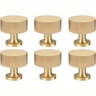 DONQE 2/4/6 Packs Solid Cabinet Handles, Handle Cabinet Drawers, Dressing Table, Gold Handle, Modern Handle, Light Luxury Cabinet Door, Modern And Simple