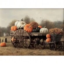 1pc Wall Arts Posters Optional Frame Nordic Autumn Farmhouse Landscape Poster Prints For Living Room Home Decor Abstract Rustic Scenery Canvas Painting Wall Art Vintage - Multicolor - View 11