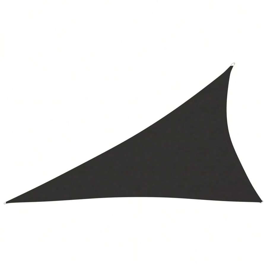 Triangular Sunshade Sail Oxford Fabric 4x5x6.4m In Anthracite Color For Patio Garden And Outdoor Use - Black - View 1