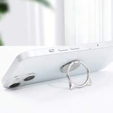 360 度可旋转猫指环支架磁性手机支架兼容 所有手机壳通用金属支架兼容 、Android 手机，生日礼物，家人，朋友手机握把，手机配件 - 彩色 - 查看 4