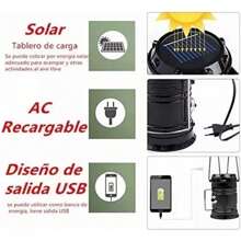 Multifunction Portable Light, Portable, Rechargeable, Solar Camping Light, Outdoor Camping Light, Home Emergency Light - Gold - View 6