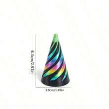 1 3D Printed Spiral Cone Christmas Tree Decoration Made Of Plastic Material, Suitable For Desktop Decoration In Vacation Homes And Offices, Suitable For Thanksgiving, Birthdays, Valentine's Day, Christmas, Bridal Parties, Bars And Adult Parties, Weddings, Spring, Halloween, Christmas