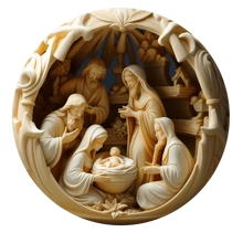 12 件/套木制基督教圣经故事装饰品、2D 和 3D 耶稣降生、迎婴派对、生日、节日派对装饰品、圣诞节