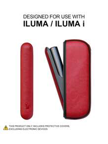 1 Pc For IQO ILUMA/ILUMA I ONE PRIME Decorative Anti Fall Protective Case 20 HeatSticks Box Fashion Accessory Surface Leopard Print Patterned Multi-Color PU Leather Gift, 360 Degree Full Protection, Shock Absorption, Anti Slip Suitable For Men And Women