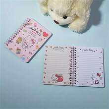 Sanrio 1pc Sanrio Cartoon Coil A6 Colorful PP Coil Book School Notepad Cute Girl Heart Notebook One Bottle60openPaper