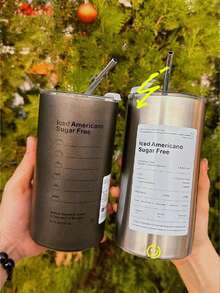 1pc 20oz Double Wall Stainless Steel Tumbler With Lid And Straw, Unisex Holiday/Birthday Gift, Suitable For Bicycle, Backpack, Office, Car, School, Party, Camping