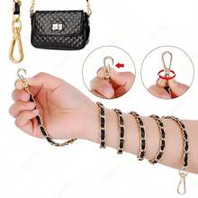 120cm Long PU Leather Bag Strap For Crossbody Shoulder Bag Strap Replacement Accessories For Handbags 8mm Wide Bag Chain