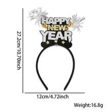 1 băng đô năm mới 2025, vương miện ngôi sao và chữ trang trí ly rượu, băng đô cài tóc lễ hội, vật dụng trang trí tiệc tại nhà/ngoài trời - Nhiều màu - Xem 21