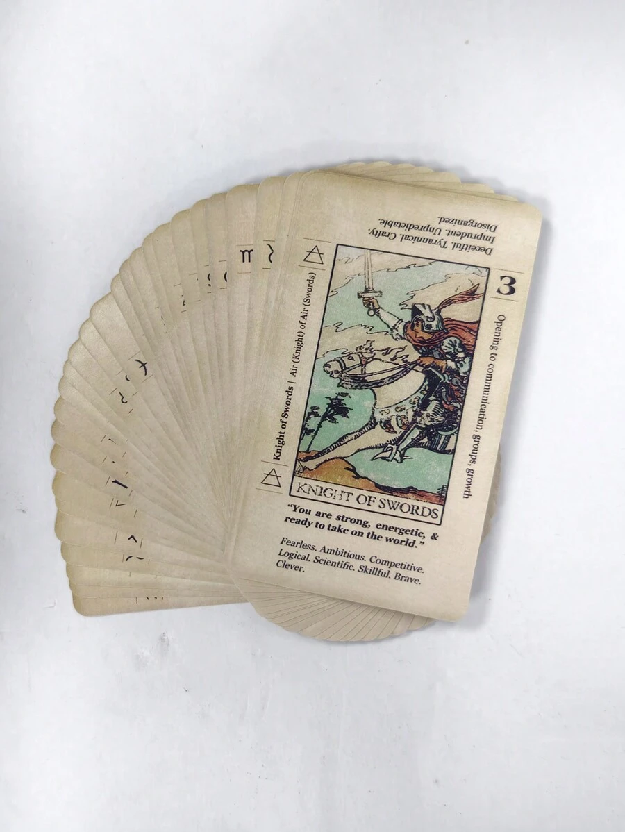 78 张/盒塔罗牌，有意义的塔罗牌，休闲娱乐棋盘游戏，流行棋盘游戏，棋盘游戏卡，圣诞礼物，派对游戏，纸牌游戏，塔罗牌，神谕卡 - 彩色 - 查看 1
