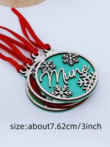 Étiquette de bas en acrylique personnalisée avec lettres anglaises personnalisées - Design élégant de flocons de neige, parfait pour la décoration de fête et les étiquettes-cadeaux. Décoration de chambre pour enfants. Idées de cadeaux de Noël, de retour à l'école, de la Saint-Valentin pour garçons et filles - Bleu clair - Voir 6