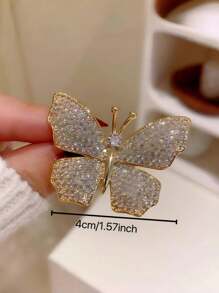 Broche de mariposa para mujer, clip de solapa para ropa, accesorio de vestir, pasador para ropa, bolso, encanto, accesorios escolares y de oficina, camisas, chaquetas, joyería, accesorios de Halloween, regalos divertidos y lindos para maestros, accesorios de Halloween, accesorios de disfraz, encantos de bolso - A - Ver 4