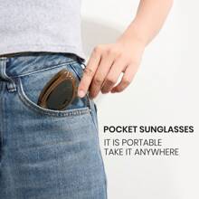 Cyxus Folding Polarized Sunglasses Cat Eye Men Women Easy To Carry Foldable Sunglasses UV400 Protection