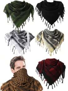 1 Stück, Wüstenschal Herren Halstuch Herren Arabischer Quastenschal, Wüstenschal Herren Herren Accessoires - Verschiedenfarbig - Übersicht 12