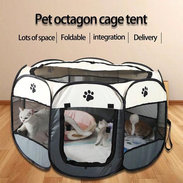Katzenentbindungsraum, Schwangerschafts- und Entbindungszuchtbox, geschlossener Haustierhund, Geburtsproduktion, Haushalt, weibliche Katze, Tierentbindungszaun