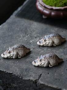 1 đồ trang trí hình cá sấu mini cho thú cưng, đồ trang trí cá nhân tuyệt vời, phụ kiện bộ đồ trà thủ công, đồ chơi trà trên bàn trà, trang trí nhà cửa, quà tặng sinh nhật tuyệt vời nhất cho đồ trang trí nhà cửa - Nhiều màu - Xem 13